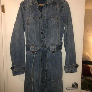 Free People Military Denim Jacket